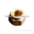 Brass Hex Nut For Water Meter Or Heat Meter BN-3115